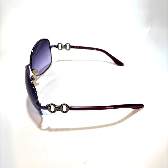 Armani Exchange Womens Purple Aviator Sunglasses With Metal Accents - Picture 2 of 4